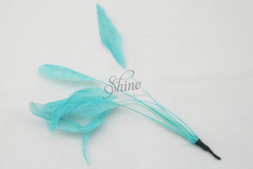 Stripped Feathers Turquoise