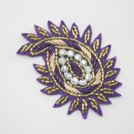 Indian Paisley Motif Purple