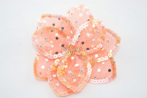 3D Large Flower Motif with Pin Apricot