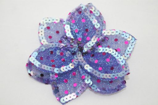 3D Large Flower Motif with Pin Lilac