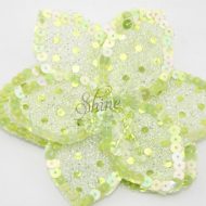 3D Large Flower Motif with Pin Lime Green