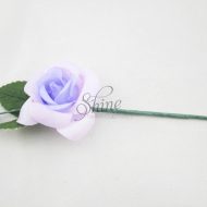 Small Rosette with Wire Stem Lilac