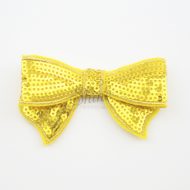 Small Sequin Bow Tie Motif Gold