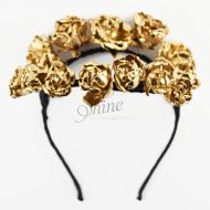 Handcrafted Gold Dust Halo Crown