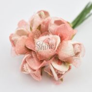Velvet Rosebud Posy Fairy Pink