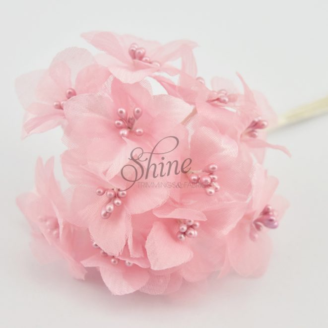 Bunch of Sakura Flowers Dusty Pink – Shine Trimmings & Fabrics