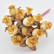 Bunch of Small Rosebuds Dry Antique Gold