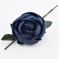 Large Closed Rose Navy