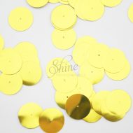 Flat 20mm Sequin (hole centre) Bright Gold