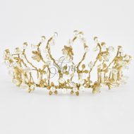 Enchanted Forest Bead and Pearl Tiara