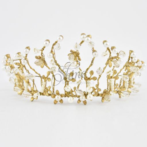 Enchanted Forest Bead and Pearl Tiara