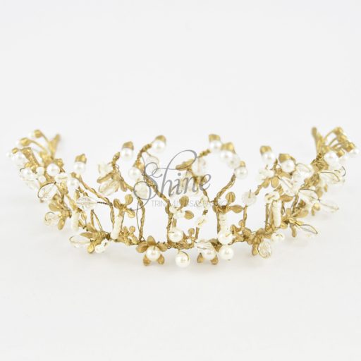 Enchanted Forest Bead and Pearl Tiara - Image 2