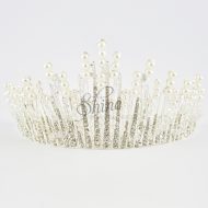 Ice Queen Diamante & Pearl Tiara