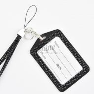Diamante Lanyard Black