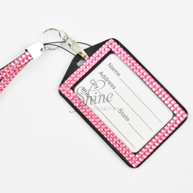 Diamante Lanyard Pink – Shine Trimmings & Fabrics