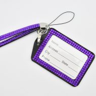Diamante Lanyard Purple