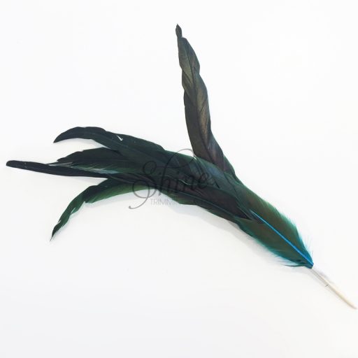 Extra Large Two Tone Cocktail Spike 30-35cm Teal