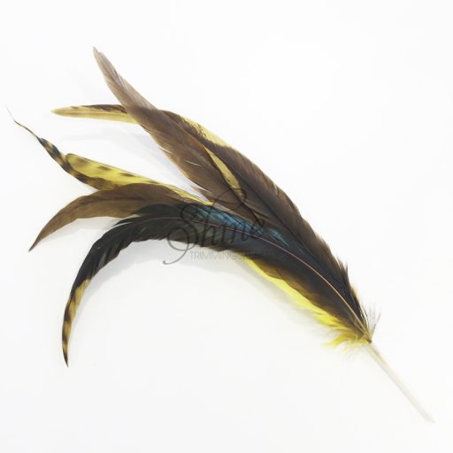 Extra Large Two Tone Cocktail Spike 30-35cm Yellow