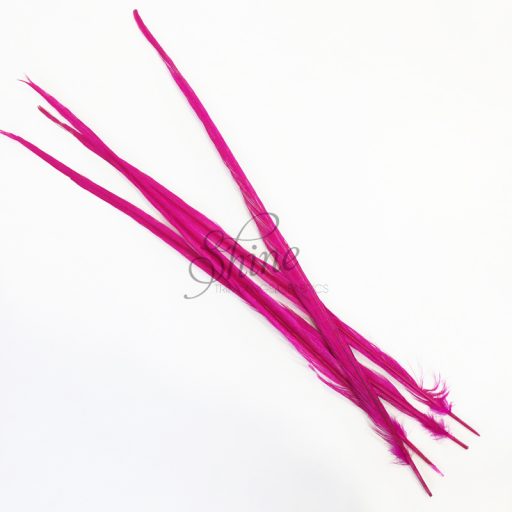 Ringneck Dyed Side Feather 55cm Cerise