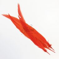 Silver Pheasant Feather Dyed 60cm Orange
