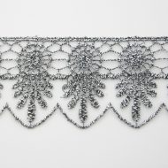 Metallic Lace Trimming 26117 - Gunmetal