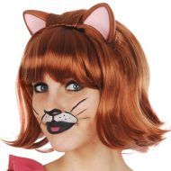 Ginger Cat Auburn Deluxe Wig with Ears