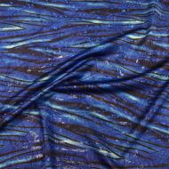 Fantasy Hologram Spandex Baltic Blue