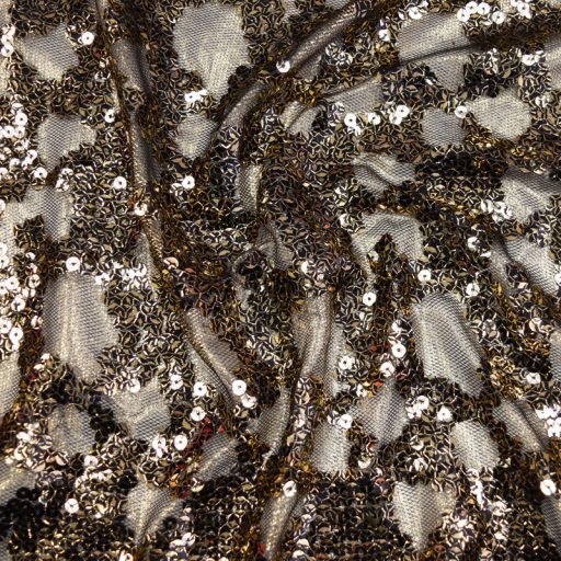 Sequin Stardust Metallic Mesh Gold - Image 2