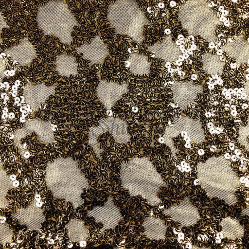 Sequin Stardust Metallic Mesh Gold