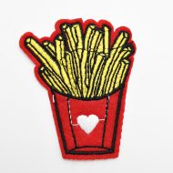 For The Love of Fries Iron On Motif