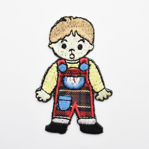 Boy Iron On Embroidered Motif