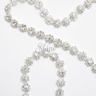 Daisy Chain Glass Diamante Trimming