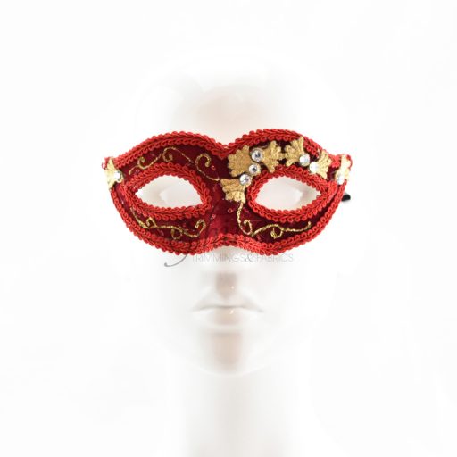 Coco Velvet Mask Red