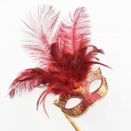 Josephine Eye Mask with Stick Burgundy