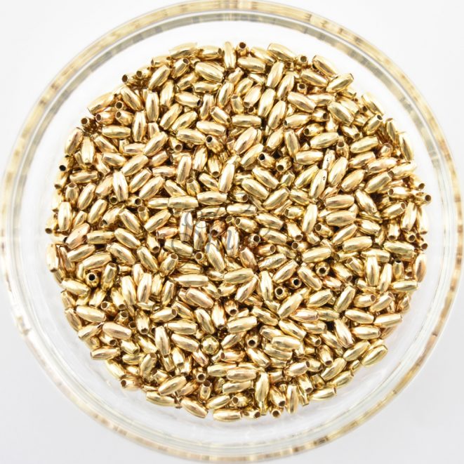 Rice Beads 3x6mm Gold Shine Trimmings & Fabrics