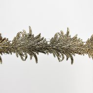 Large Coated Lace Trimming Black Gold