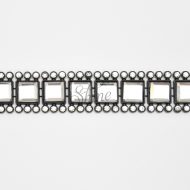 Movie Star Diamante Trimming Black Crystal