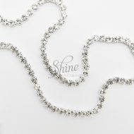 Diamante Banding Silver Crystal