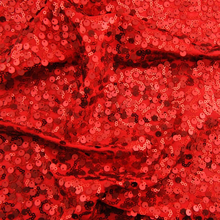 Shine Sequin Fabric Redred Shine Trimmings And Fabrics