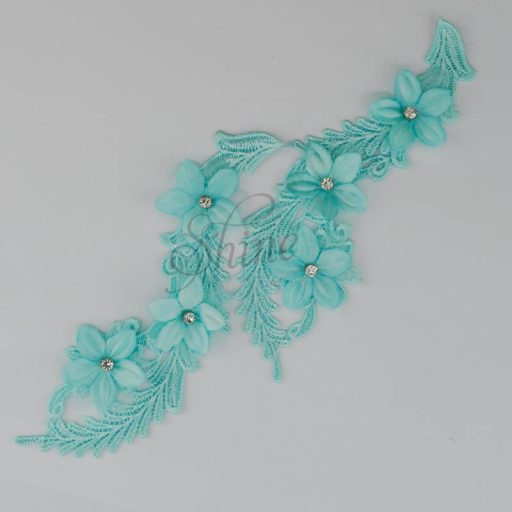 Swirl 3D Motif with Diamantes Pair Holiday #34