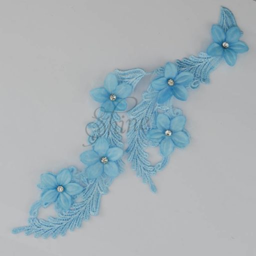 Swirl 3D Motif with Diamantes Pair Prince #34