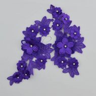 Motif 3D with Mesh Leaves Pair Purple #10