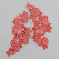 Motif 3D with Mesh Leaves Pair Gisele #10