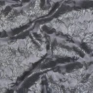 Valentina Foil Stretch Lace Charcoal