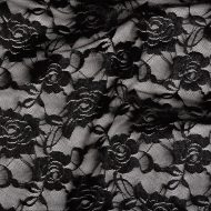 Valentina Foil Stretch Lace Black