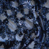 Sequin Stardust Metallic Mesh Blue