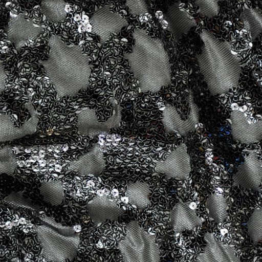 Sequin Stardust Metallic Mesh Silver