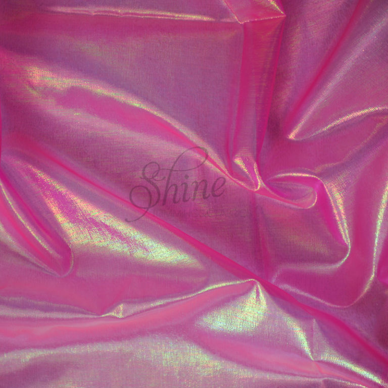 Iridescent Tissue Lamé AB Hot Pink Shine Trimmings & Fabrics