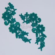 Field of Daisies Emerald Lace Motif Pair