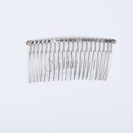 Hair Comb Wire Detail- Silver